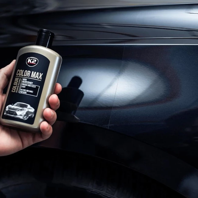 Полироль восковая для кузова K2 COLOR MAX BLACK 250мл (K020CAN)