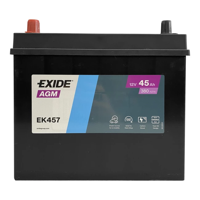 Автомобільний акумулятор EXIDE Start-Stop AGM 6СТ-45A Аз (EK457)