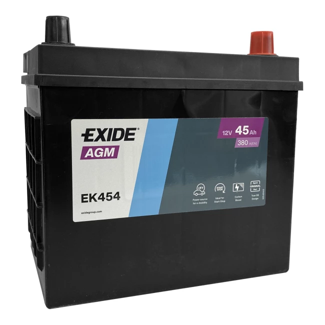 Автомобильный аккумулятор EXIDE Start-Stop AGM 6СТ-45A АзЕ (EK454)