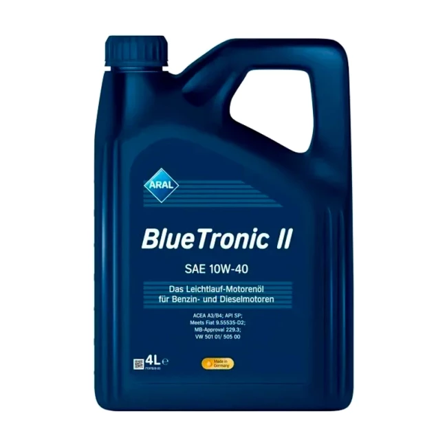 Масло моторное ARAL BlueTronic II 10W-40 4л (20484/154FE6)