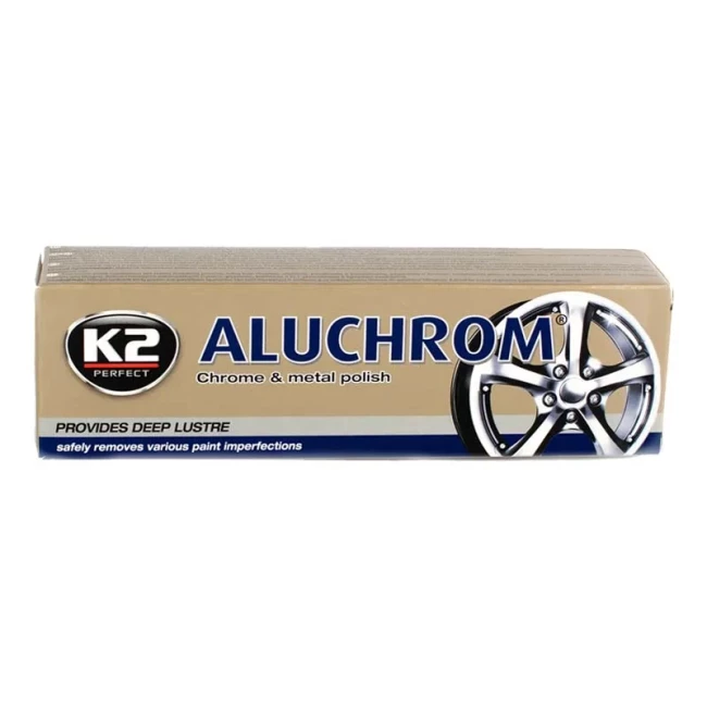 Паста для полировки хромированных изделий K2 Aluchrom 120г (K0031)
