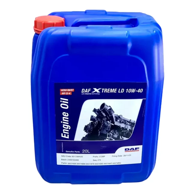 Масло моторное Texaco DAF Xtreme LD 10W-40 20 л (09374XX)