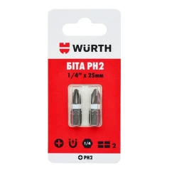 Бiта PH2 1/4IN L25мм 2шт (1614176461902)