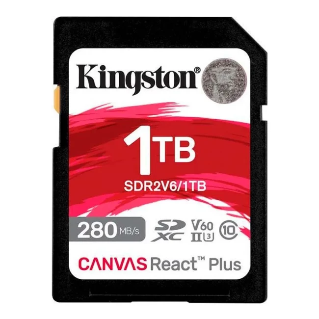 Карта памяти Kingston SD 1TB C10 UHS-II U3 R280/W150MB/s (SDR2V6/1TB)