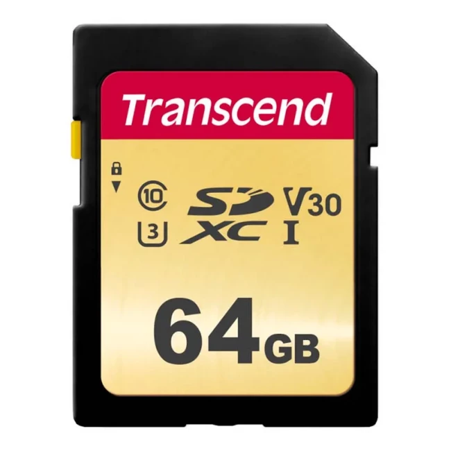Карта памяти Transcend SD 64GB C10 UHS-I R95/W45MB/s (TS64GSDC500S) Карта памяти Transcend SD 64GB C10 UHS-I R95/W45MB/s (TS64GSDC500S)