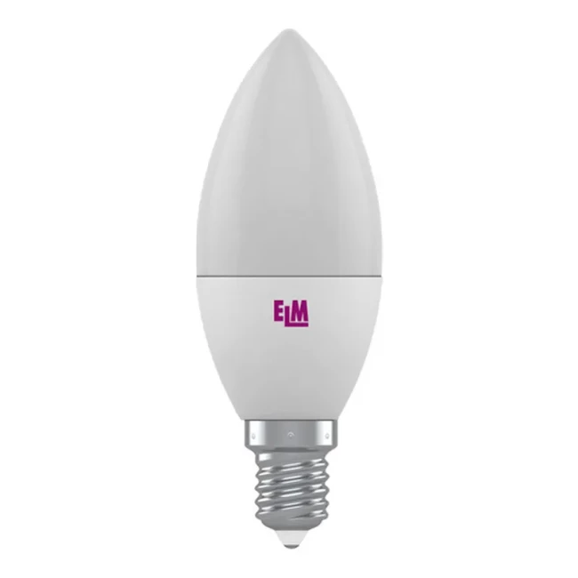 Лампа светодиодная свеча ELM 6W E14 4000K (18-0013) Лампа светодиодная свеча ELM 6W E14 4000K (18-0013)