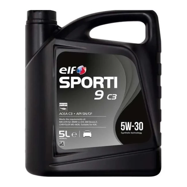 Моторна олива Elf Sporti 9 C3 5W-30 5л (214249)