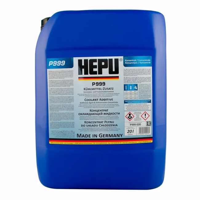 Антифриз HEPU P999 G11 -38 °C синий 20л (P999-020)