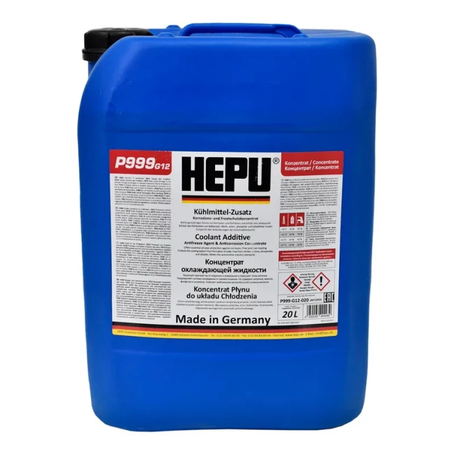 Антифриз HEPU P999-G12 G12 -69°C красный 20л (P999-G12-020) Антифриз HEPU P999-G12 G12 -69°C красный 20л (P999-G12-020)
