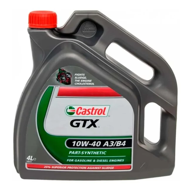 Моторное масло Castrol GTX 10W-40 А3/В4 4л Моторное масло Castrol GTX 10W-40 А3/В4 4л