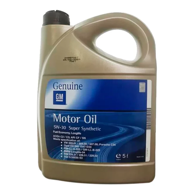 Моторное масло GM Super Synthetic SAE 5W-30 5л (93165010) Моторное масло GM Super Synthetic SAE 5W-30 5л (93165010)