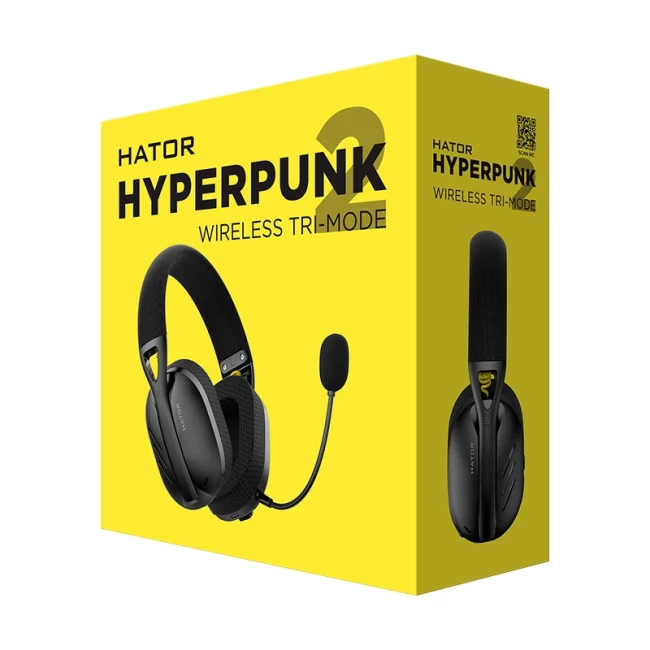 Наушники Hator Hyperpunk 2 Wireless Tri-mode Black (HTA-855)