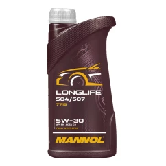 Моторна олива MANNOL LONGLIFE 504/507 SAE 5W-30 1л