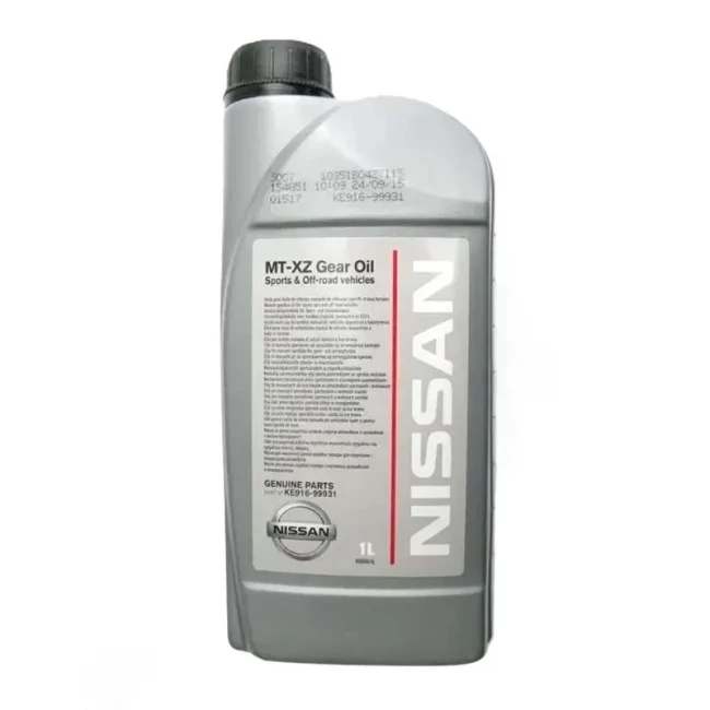 Масло трансмиссионное NISSAN "MT-XZ Gear Oil 75W-85" 1л (KE91699931) Масло трансмиссионное NISSAN "MT-XZ Gear Oil 75W-85" 1л (KE91699931)