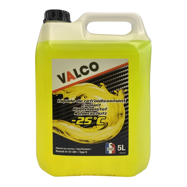 Антифриз Valco LR Renault -25°C жовто-зелений 5л (PF010738) Антифриз Valco LR Renault -25°C жовто-зелений 5л (PF010738)
