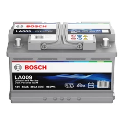 Акумулятор Bosch 12В 800A 80Ah (0 092 LA0 090)