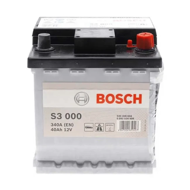 Автомобильный аккумулятор BOSCH S3 000 6СТ-40Ah АзЕ (0 092 S30 000)