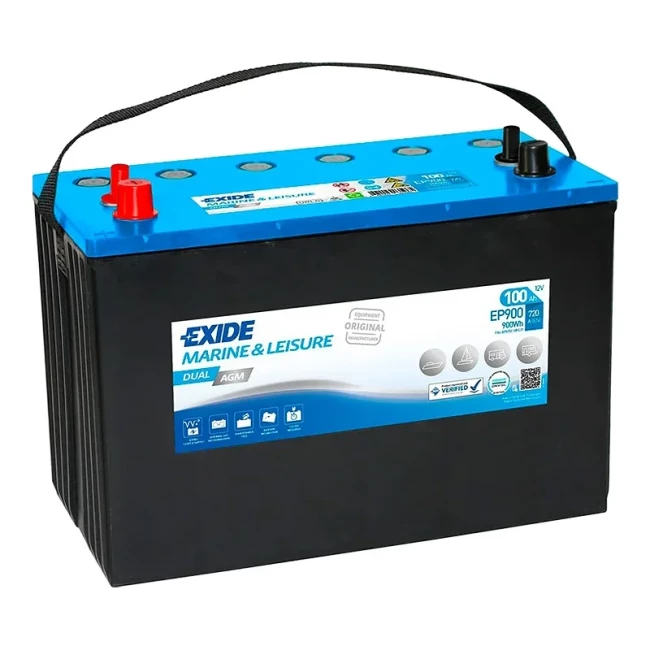 Автомобильный аккумулятор EXIDE 6СТ-100Ah Аз (EP900)