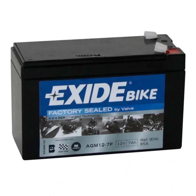 Мото акумулятор EXIDE Gel 6СТ-7Ah Аз (AGM12-7F)