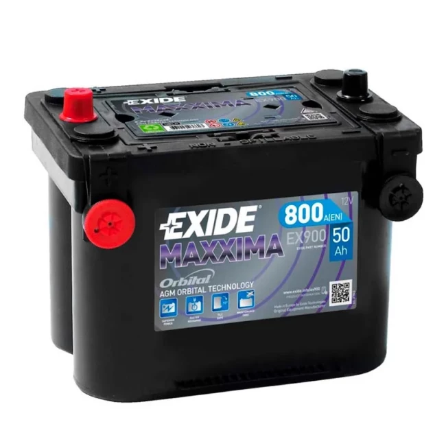 Автомобильный аккумулятор EXIDE 6СТ-50Ah Аз (EX900)