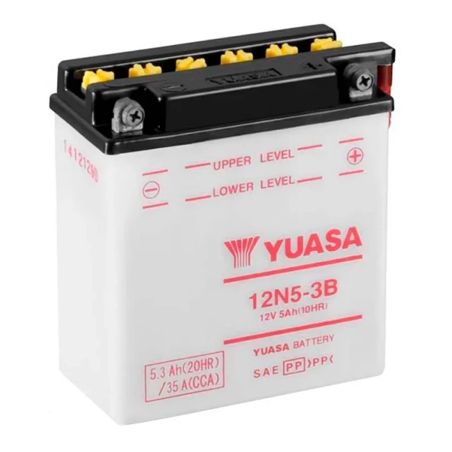 Мото аккумулятор YUASA 6СТ-5.3Ah АзЕ (12N5-3B) Мото аккумулятор YUASA 6СТ-5.3Ah АзЕ (12N5-3B)