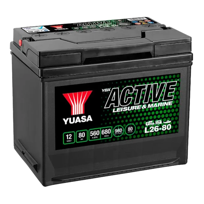 Автомобильный аккумулятор YUASA 6СТ-80 Аз (L26-80)