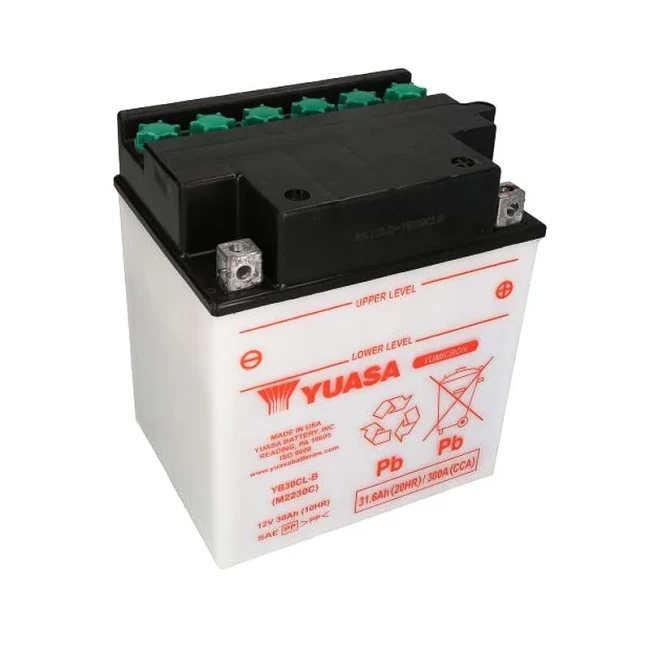 Мото акумулятор YUASA 6СТ-30Ah АзЕ (YB30CL-B)