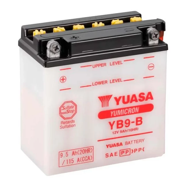 Мото аккумулятор YUASA 6СТ-9Ah Аз (YB9-B YUASA)