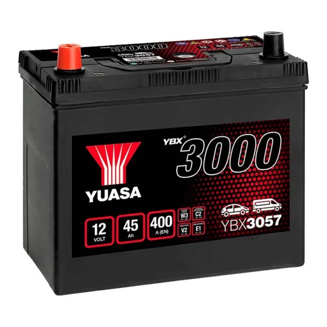 Автомобильный аккумулятор YUASA 6СТ-45Ah Аз (YBX3057)
