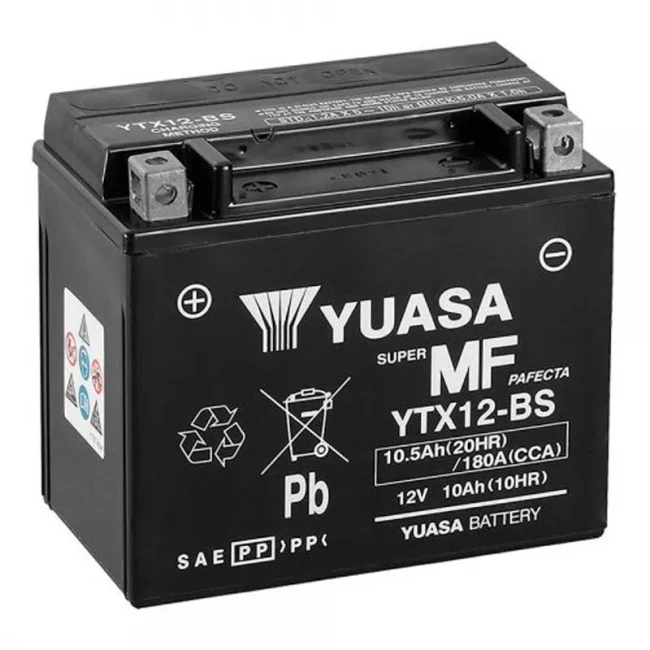 Мото аккумулятор YUASA 6СТ-10Ah Аз (YTX12-BS YUASA)
