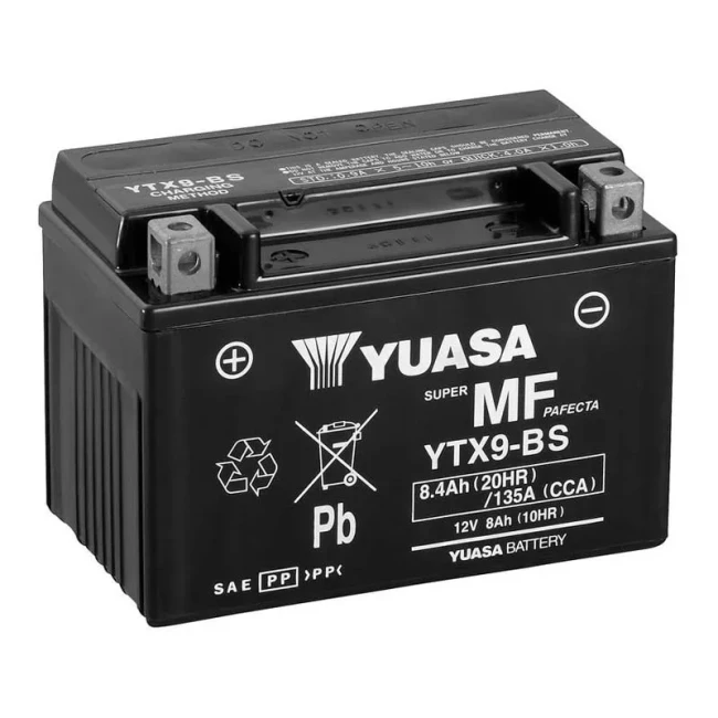 Мото аккумулятор YUASA 6СТ-8.4Ah Аз (YTX9-BS)