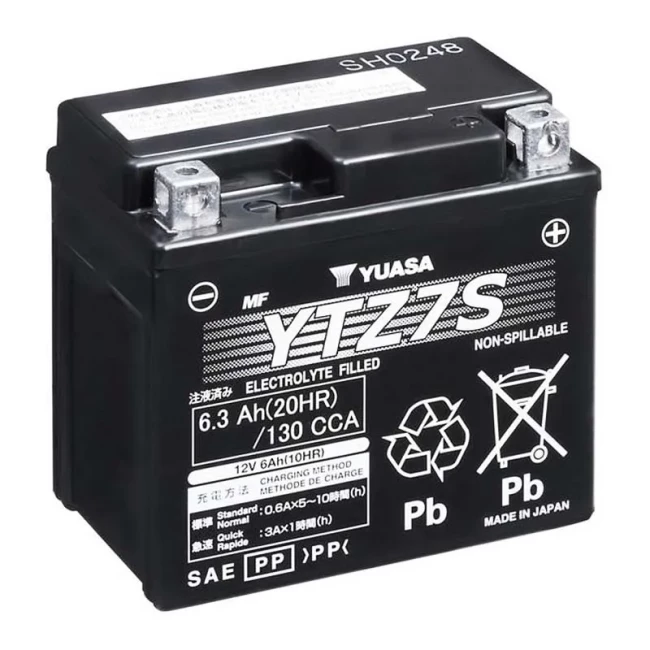 Мото аккумулятор YUASA 6СТ-6Ah АзЕ (YTZ7S)