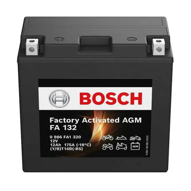 Мото аккумулятор BOSCH FA132 6СТ-12Ah Аз (0 986 FA1 320)
