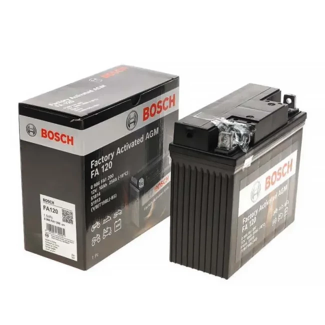 Мото акумулятор BOSCH FA120 6СТ-18Ah АзЕ (0 986 FA1 200)