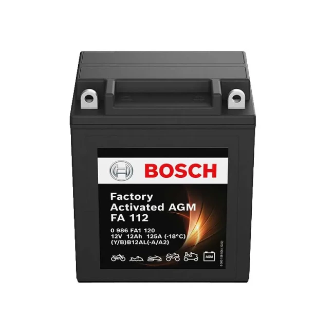 Мото акумулятор BOSCH FA 112 6СТ-12Ah АзЕ (0 986 FA1 120)