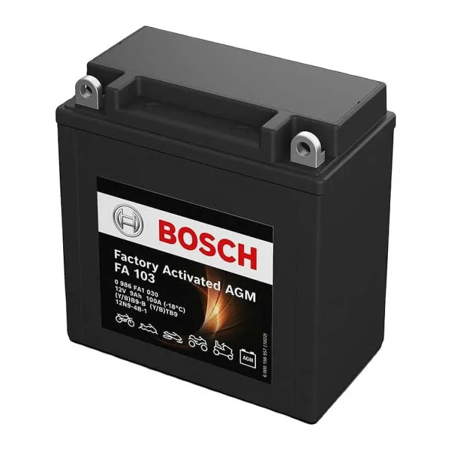 Мото акумулятор BOSCH FA 103 6СТ-9Ah Аз (0 986 FA1 030)