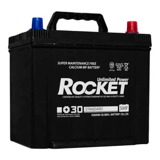 Автомобільний акумулятор ROCKET Japan 6СТ-65Ah АзЕ Asia (SMF 75D23L/51461)