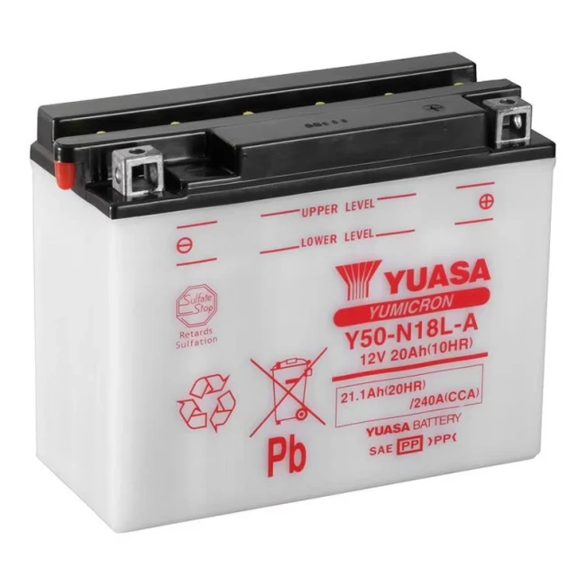 Мото аккумулятор YUASA YUMICRON 6СТ-20Ah АзЕ (Y50-N18L-A)