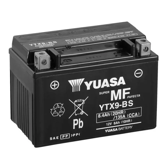 Мото аккумулятор YUASA SUPER MF PAFECTA 6СТ-8Ah Аз (YTX9-BS)