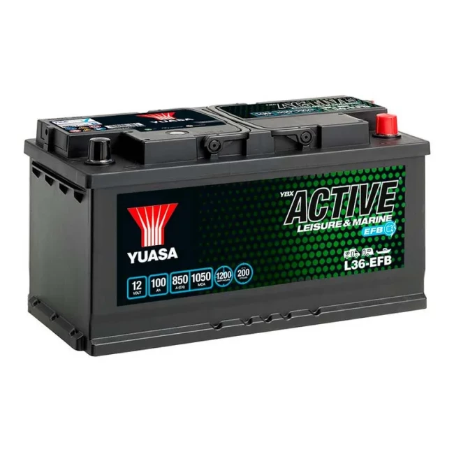 Автомобильный аккумулятор YUASA 6СТ-100Ah АзЕ (L36-EFB)