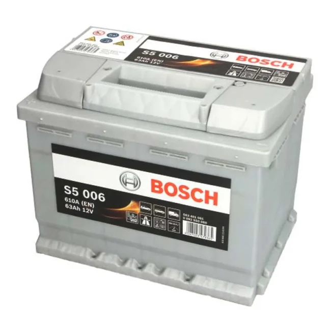 Автомобильный аккумулятор BOSCH 6СТ-63Ah Аз (0 092 S50 060)
