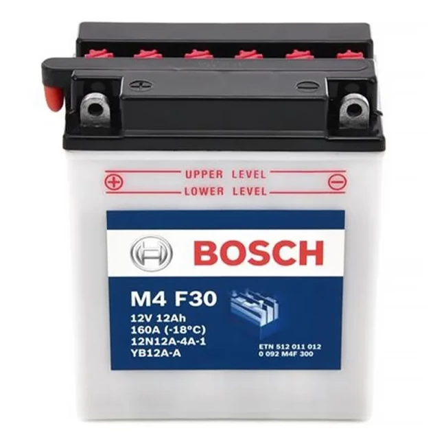 Мото аккумулятор BOSCH M4 6СТ-12Ah Аз (0092M4F300) Мото аккумулятор BOSCH M4 6СТ-12Ah Аз (0092M4F300)