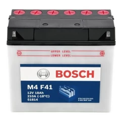 Мото акумулятор BOSCH M4 6СТ-18Ah АзЕ (-/+)