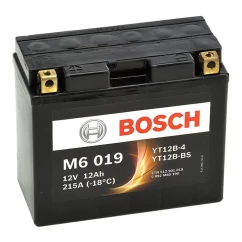Мото аккумулятор BOSCH M6 AGM 6СТ-12Ah Аз (+/-)