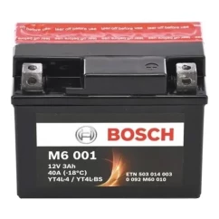 Мото акумулятор BOSCH M6 AGM 6СТ-3Ah АзЕ (-/+)