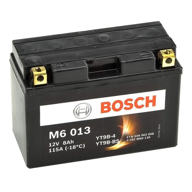 Мото аккумулятор BOSCH M6 AGM 6СТ-8Ah Аз (0092M60130)