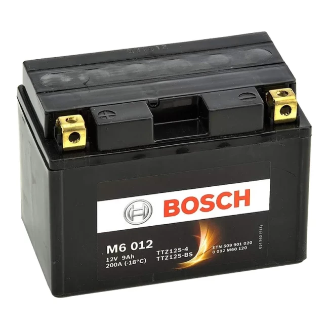 Мото аккумулятор BOSCH M6 AGM 6СТ-9Ah Аз (0092M60120) Мото аккумулятор BOSCH M6 AGM 6СТ-9Ah Аз (0092M60120)