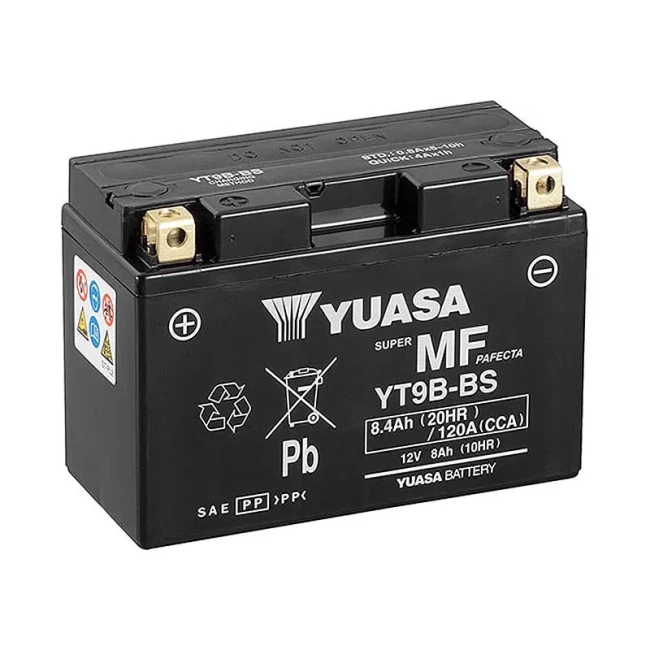 Мото акумулятор YUASA SUPER MF PAFECTA 6СТ-8Ah Аз (YT9B-BS)