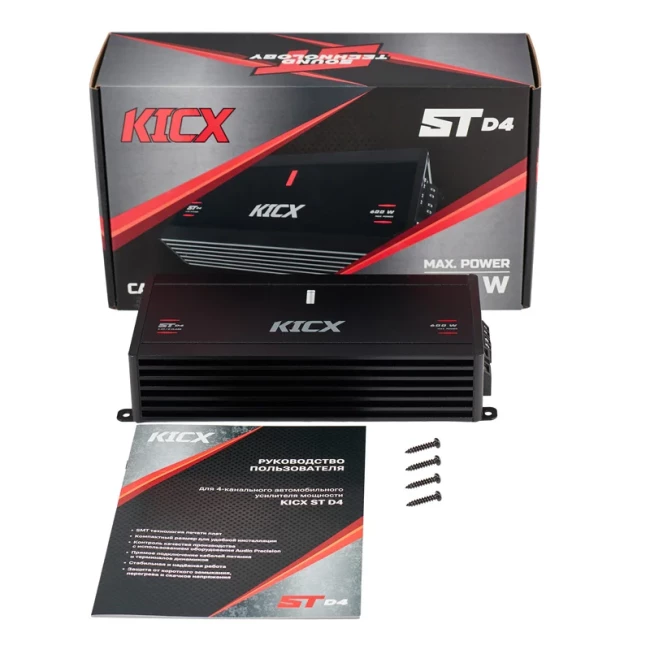 Чотириканальний підсилювач Kicx ST D4 (4457)