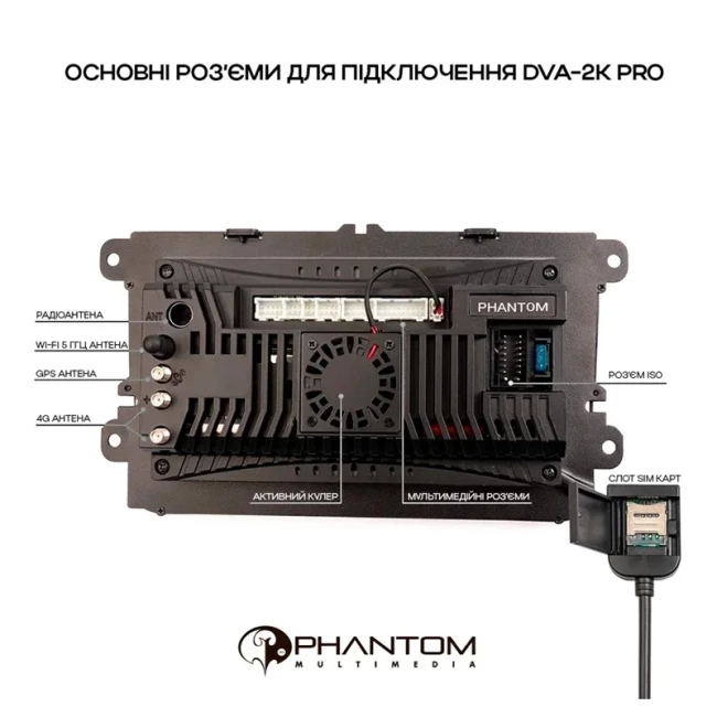 Мультимедийная система Phantom DVA-2K9 Pro 4+64 VW Universal (4460)
